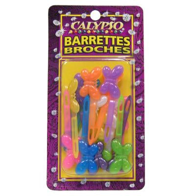 Calypso Hair Barrettes - Butter Flys Assorted Colors