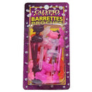 Calypso Hair Barrettes - Pink Polished Assorted