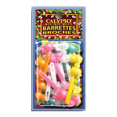 Calypso Hair Barrettes - Value Pack Pearl Assorted Colors