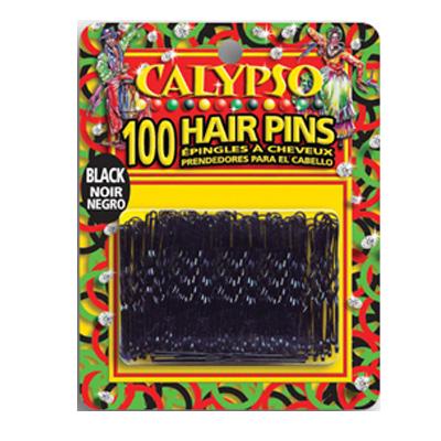Calypso Pins - (Hair Pins) 100 Ct Short Black (Carded)