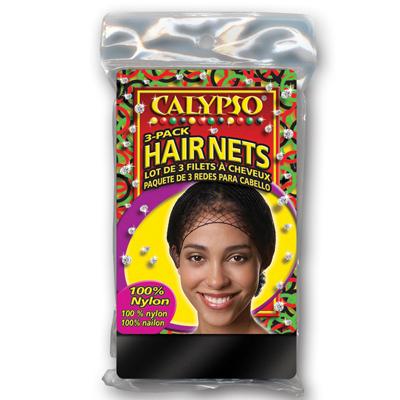 Calypso Headwear - Hair Nets - Black - 3 Pack (DL/6)