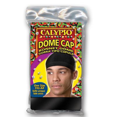 Calypso Headwear - Dome Cap-Men & Boys - Black - (DL/6)