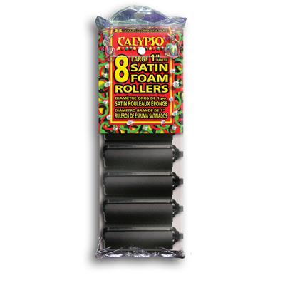 Calypso Rollers - Black Satin Foam - Large (DL/6)