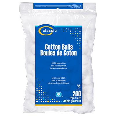 Classic Cotton Balls 200 Count Triple Size (CS/24)