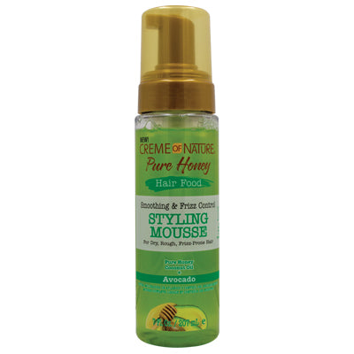 CREME OF NATURE PURE HONEY HAIRFOOD STYLING MOUSSE 7 OZ