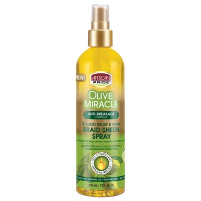 African Pride Olive Miracle Braid Spray 12 oz