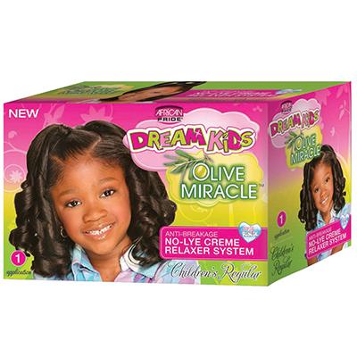 African Pride Dream Kids Olive Miracle Relaxer Kit Regular