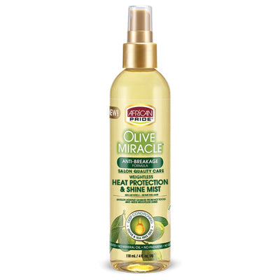 AFRICAN PRIDE OLIVE MIRACLE HEAT PROTECTION MIST 4oz (CS/6)