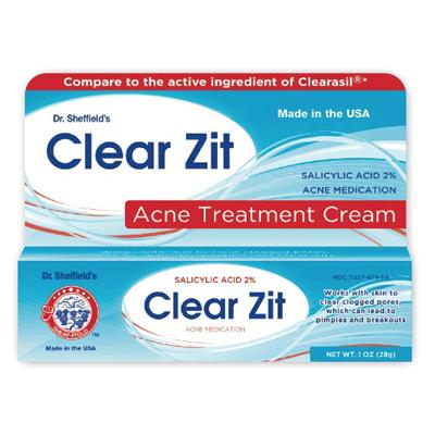 Dr.Sheffield'S Clear Zit Acne Medicated Cream 1 oz (CS/24)