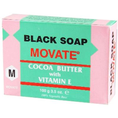 Movate Black Soap M Cocoa Butter W/Vit. E 3.5 oz