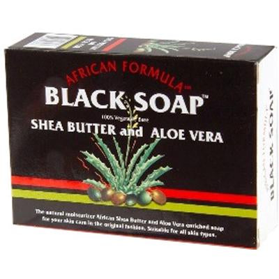 African Formula Black Soap 3.5 oz Shea Butter & Aloe Vera