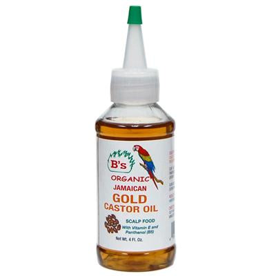 B's Organic Castor Oil Gold 4 oz