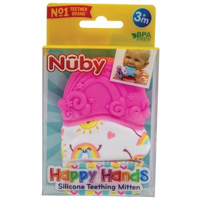 Nuby Happy Hands Silicone Teething Mitten (DL/4)