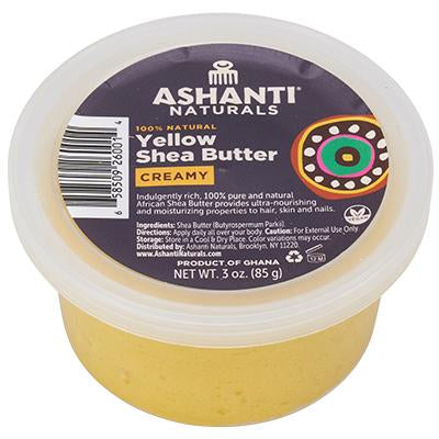 Ashanti 100% Shea Butter Soft & Creamy 3 oz (CS/24) Yellow