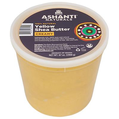 Ashanti 100% Shea Butter Soft & Creamy 67 oz (CS/6) Yellow
