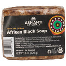 ASHANTI PURE AFRICAN BLACK SOAP 8 OZ FRAGRANCE FREE (CS/24)