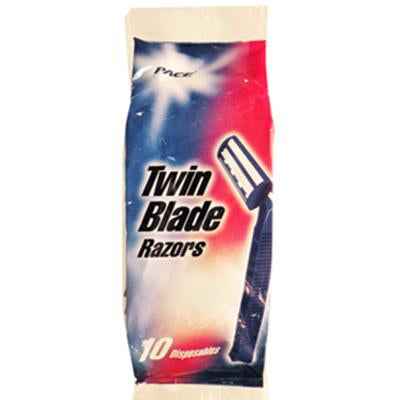 Pace Mens Shave Twin Blade Short Handle 10'S