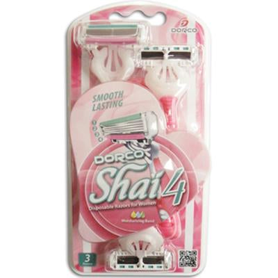 Shai Womens Shave 4 Blade Disposable 3'S