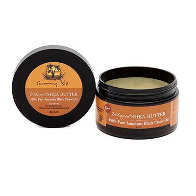 Sunny Isle Whipped Shea Butter Jam.Black Castor Oil 4 oz(CS/
