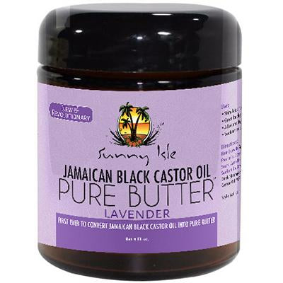 Sunny Isle Jamaican Blk Castor Oil Pure Butter 8oz Lav CS/6