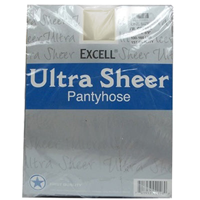 EXCELL ULTRA SHEER PANTYHOSE ONE SIZE VANILLA (DL/6)