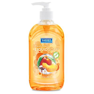 Lucky Super Soft Clear Liquid Soap 14oz Peach (CS/12)