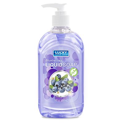 Lucky Super Soft Clear Liquid Soap 14oz Blueberries (CS/12)