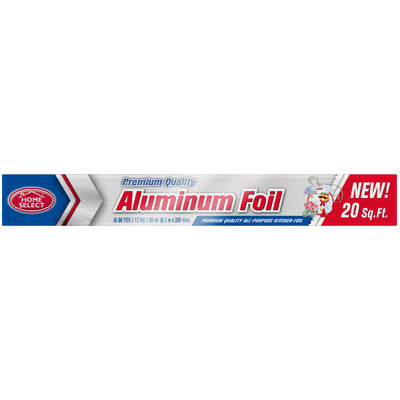 HOME SELECT ALUMINUM FOIL 20 sq.ft (cs/24)