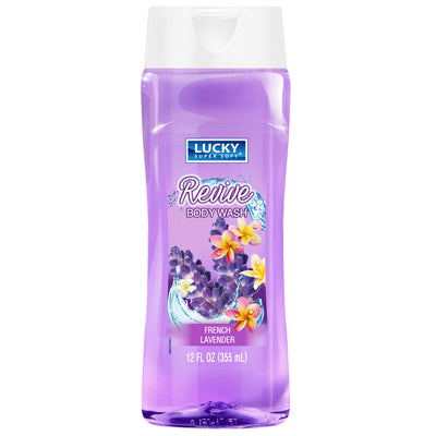 LUCKY SUPER SOFT BODY WASH 12oz REVIVE FRENCH LAVENDER