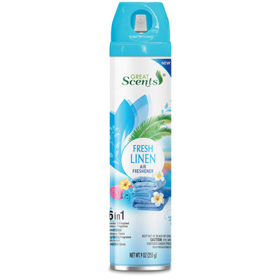 HOME SELECT AIR FRESHENER 9oz FRESH LINEN (cs/12)