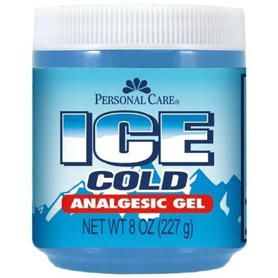 Personal Care Ice Cold Analgesic Gel 8oz Menthol