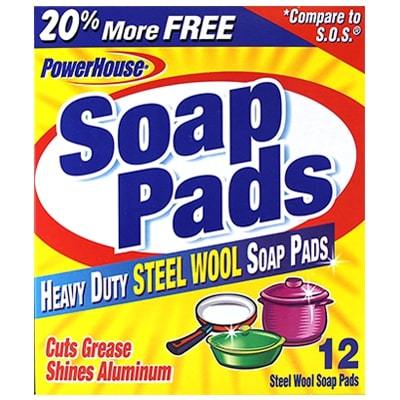 Powerhouse Soap Pads 12'S
