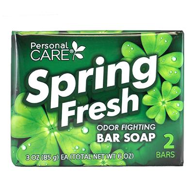 PERSONAL CARE BAR SOAP SPRING FRESH 2x3oz (cs/12) #64092078
