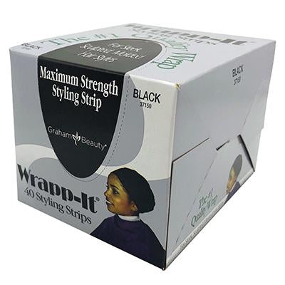 Wrapp-It Styling Strips 40'S Black