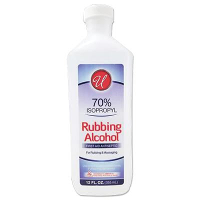 Universal 70% Isopropyl Rubbing Alcohol 12oz White (CS/24)