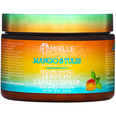 MIELLE MANGO & TULSI NOURISHING LEAVE IN CONDITIONER 12oz (cs/6)