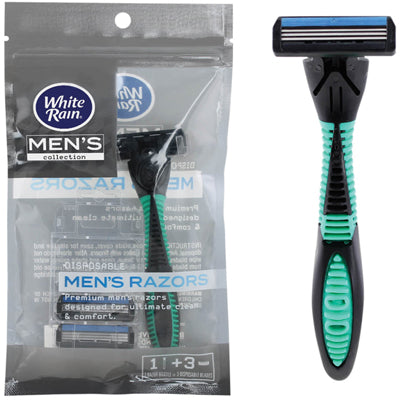 WHITE RAIN MEN'S RAZORS 3 BLADE (4 PACK)