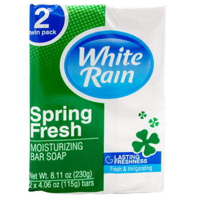WHITE RAIN BAR SOAP SPRING FRESH 4.06oz 12/2's (cs/12)