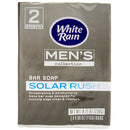 WHITE RAIN BAR SOAP MENS 4.06ozSOLAR RUSH 12/2's (cs/12)
