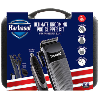 BARBASOL ULTIMATE GROOMING 20pcPRO CLIPPER KIT