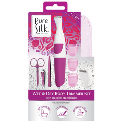 PURE SILK WET & DRY BODY 10 pc TRIMMER KIT