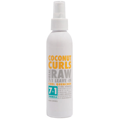 REAL RAW COCONUT CURLS 7IN1 LVEIN CURL QUENCHER 6oz (cs/6) *